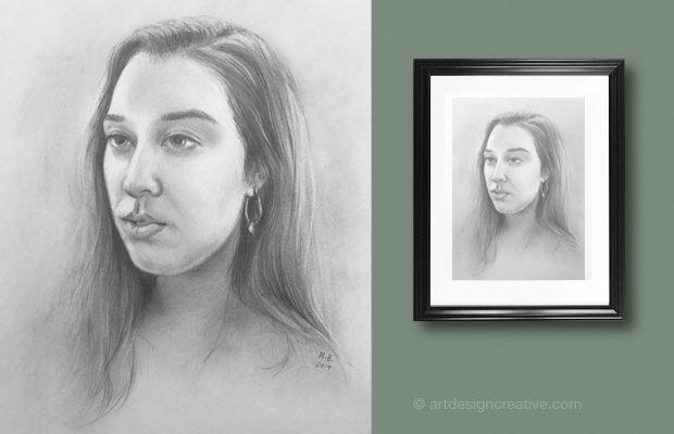 Portrait in pencil