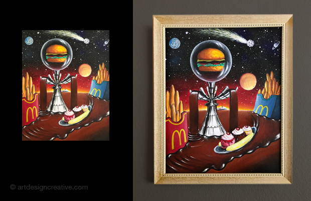 Planet Food painting