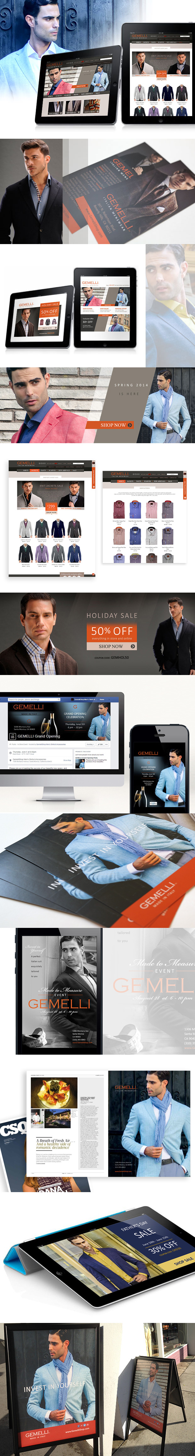 Graphic and web design for Gemelli